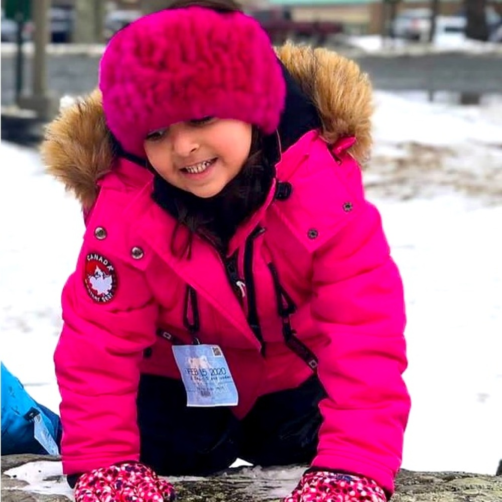 Pink Canada goose jacket